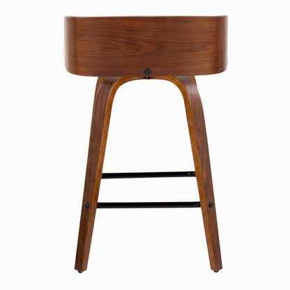 Grey Maya 26" Fixed-Height Counter Stool - Set of 2
