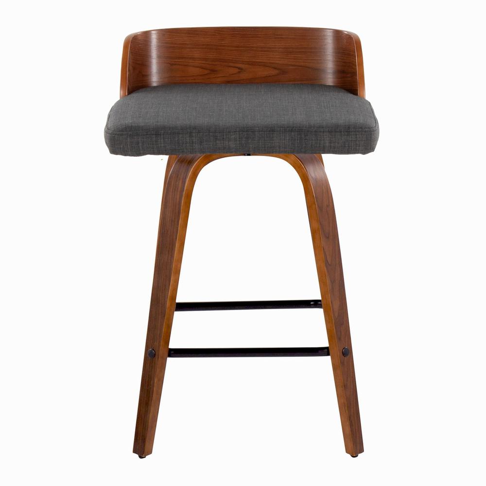 Grey Maya 26" Fixed-Height Counter Stool - Set of 2