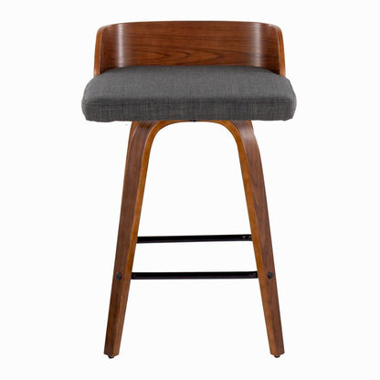 Grey Maya 26" Fixed-Height Counter Stool - Set of 2