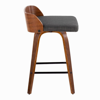 Grey Maya 26" Fixed-Height Counter Stool - Set of 2