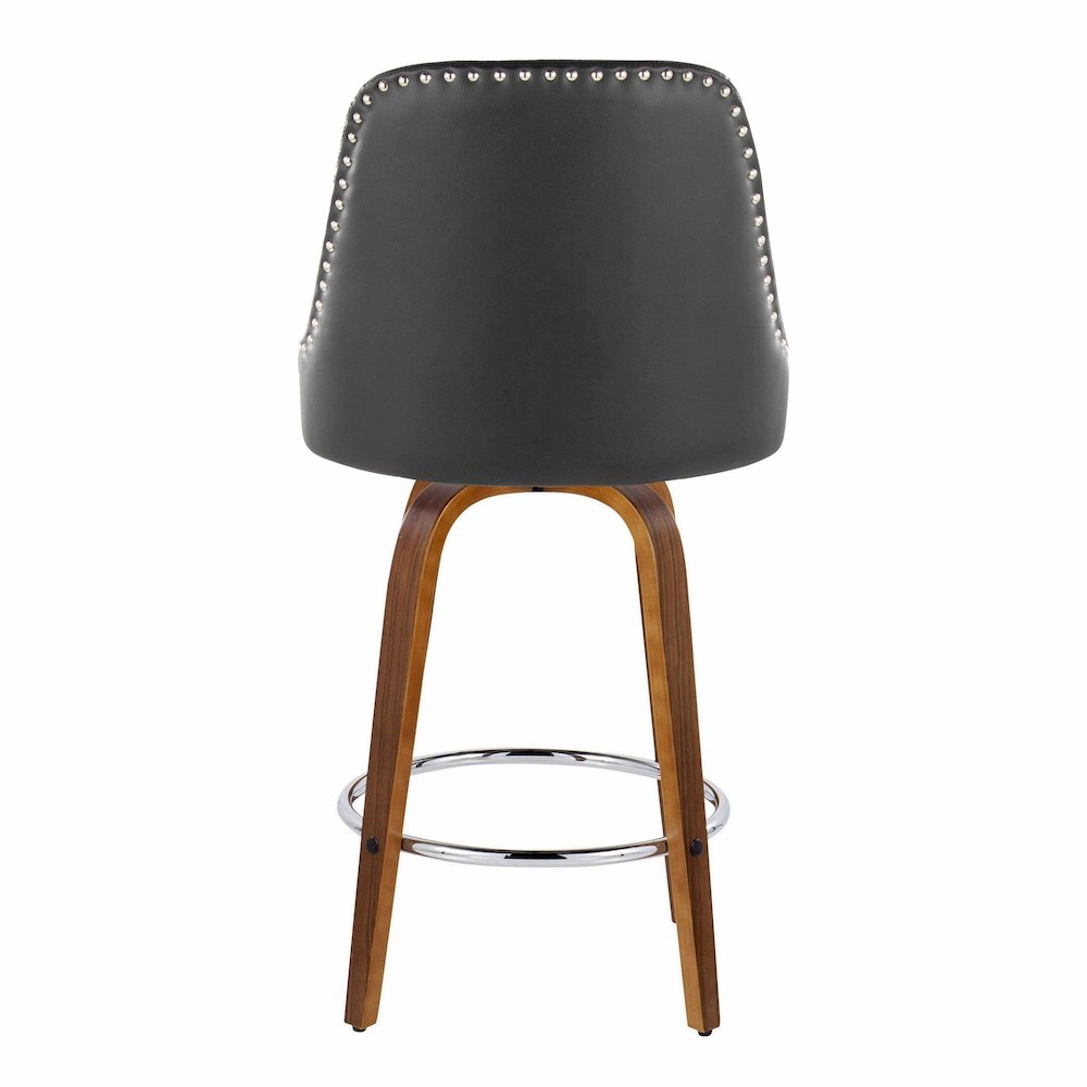 Studded Marcel 26" Fixed-Height Counter Stool - Set of  2