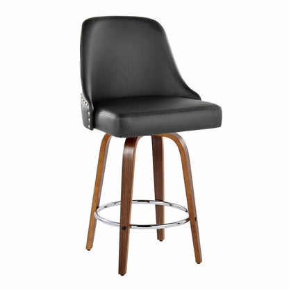 Studded Marcel 26" Fixed-Height Counter Stool - Set of  2