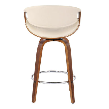 Brown Symphony 26" Fixed-Height Counter Stool - Set of 2