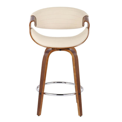 Brown Symphony 26" Fixed-Height Counter Stool - Set of 2
