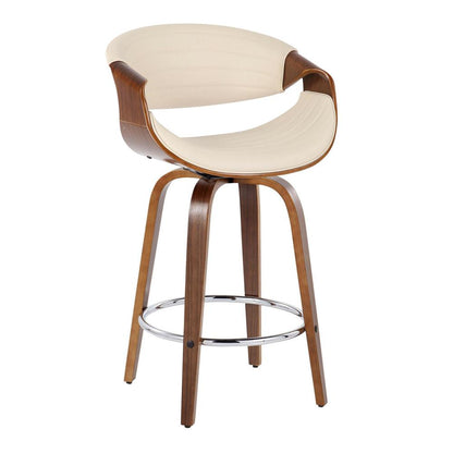 Brown Symphony 26" Fixed-Height Counter Stool - Set of 2