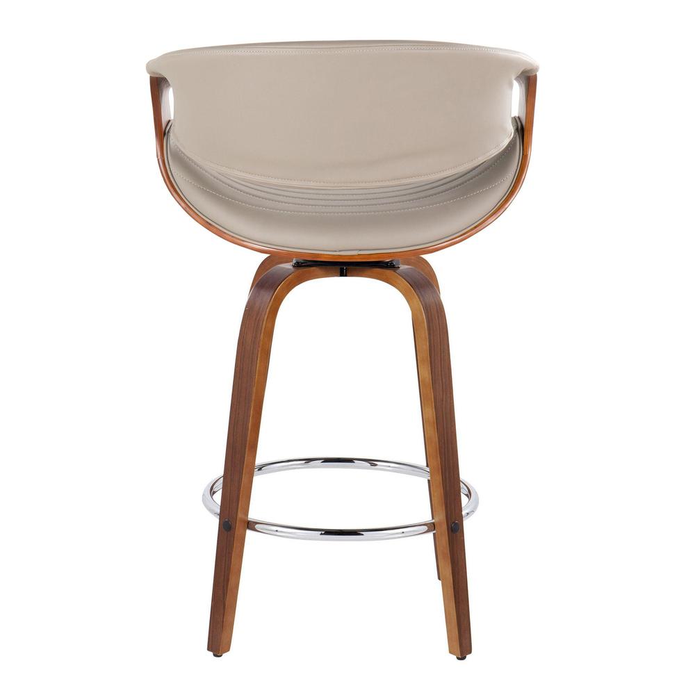 Brown Symphony 26" Fixed-Height Counter Stool - Set of 2