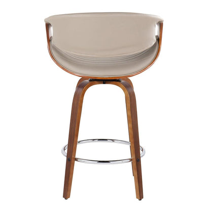 Brown Symphony 26" Fixed-Height Counter Stool - Set of 2