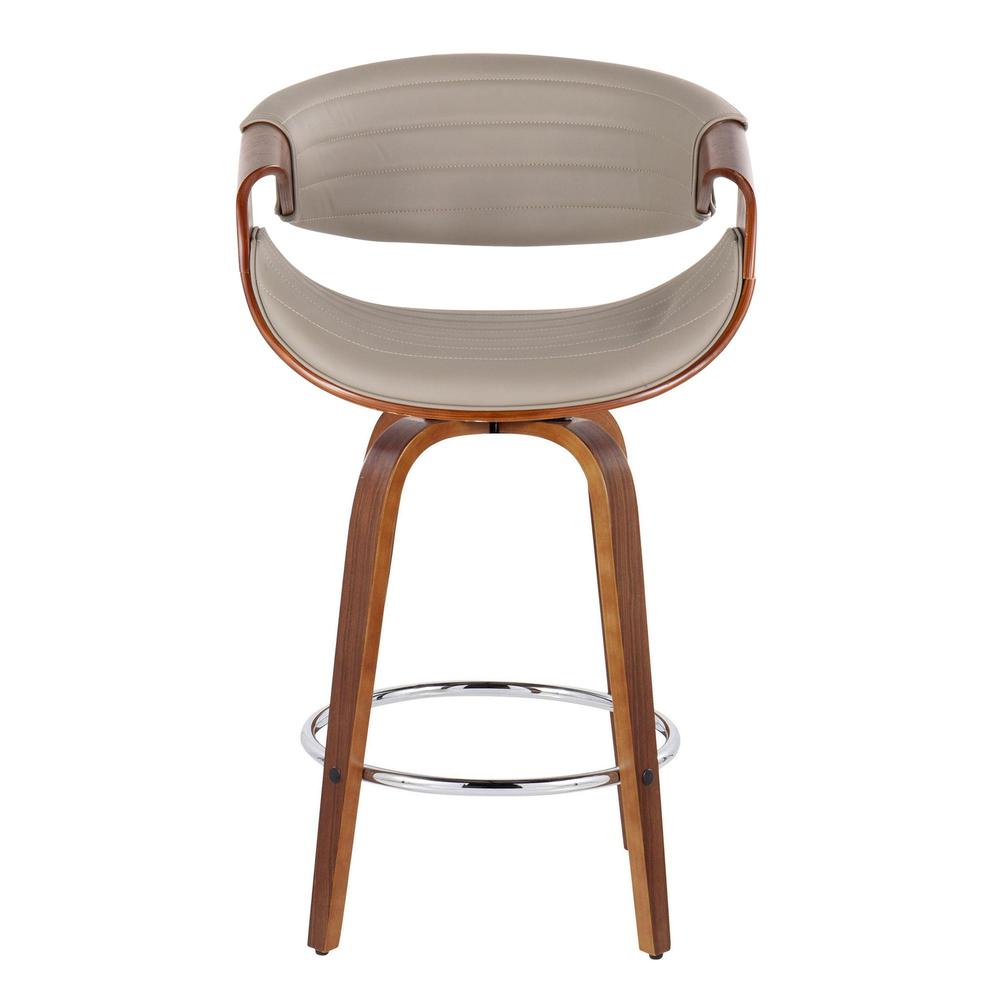 Brown Symphony 26" Fixed-Height Counter Stool - Set of 2