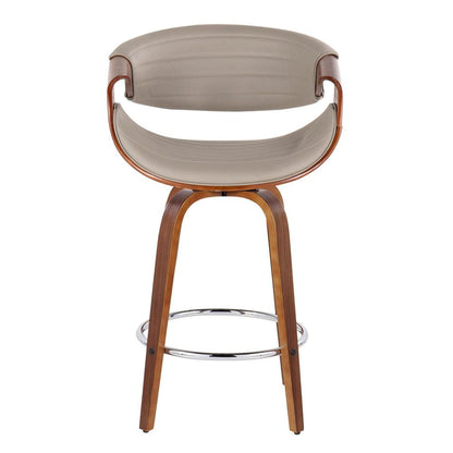 Brown Symphony 26" Fixed-Height Counter Stool - Set of 2
