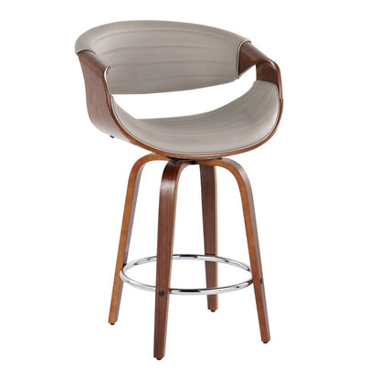 Brown Symphony 26" Fixed-Height Counter Stool - Set of 2