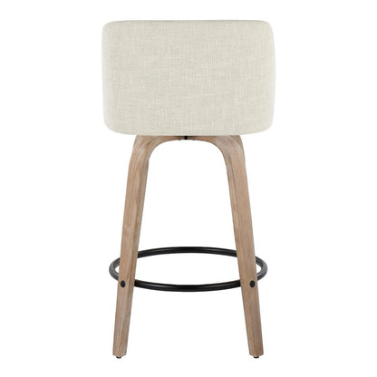 Toriano 26" Fixed-Height Counter Stool - Set of 2
