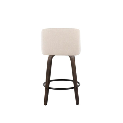 Brown Toriano 26" Fixed Height Counter Stool - Set of 2