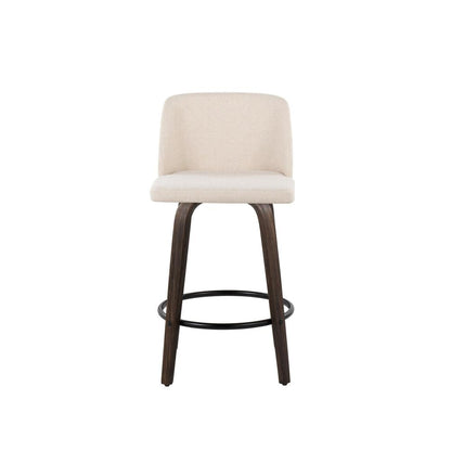 Brown Toriano 26" Fixed Height Counter Stool - Set of 2