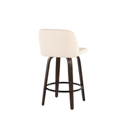 Brown Toriano 26" Fixed Height Counter Stool - Set of 2