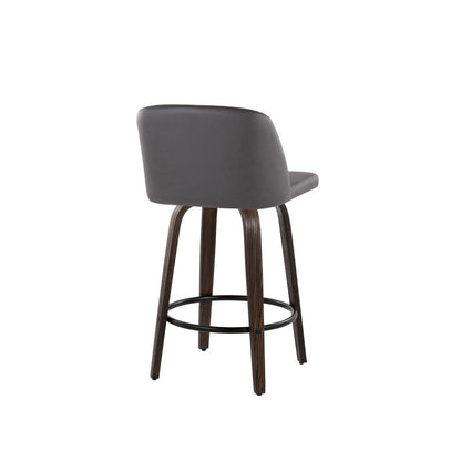 Brown Toriano 26" Fixed Height Counter Stool - Set of 2