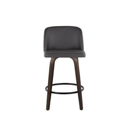Brown Toriano 26" Fixed Height Counter Stool - Set of 2