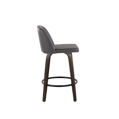 Brown Toriano 26" Fixed Height Counter Stool - Set of 2