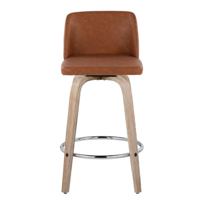 Toriano 26" Fixed-Height Counter Stool - Set of 2