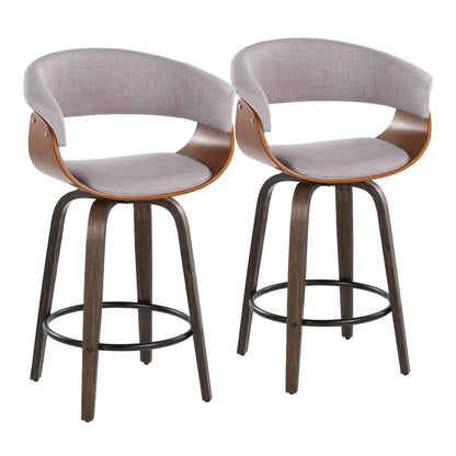Vintage Mod 26" Fixed-Height Counter Stool - Set of 2