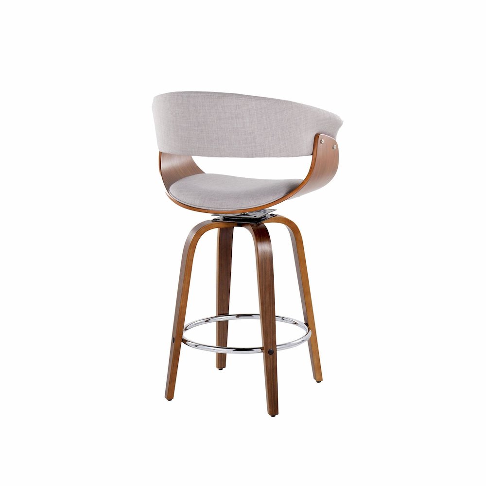 Vintage Mod 26" Fixed-Height Counter Stool - Set of 2
