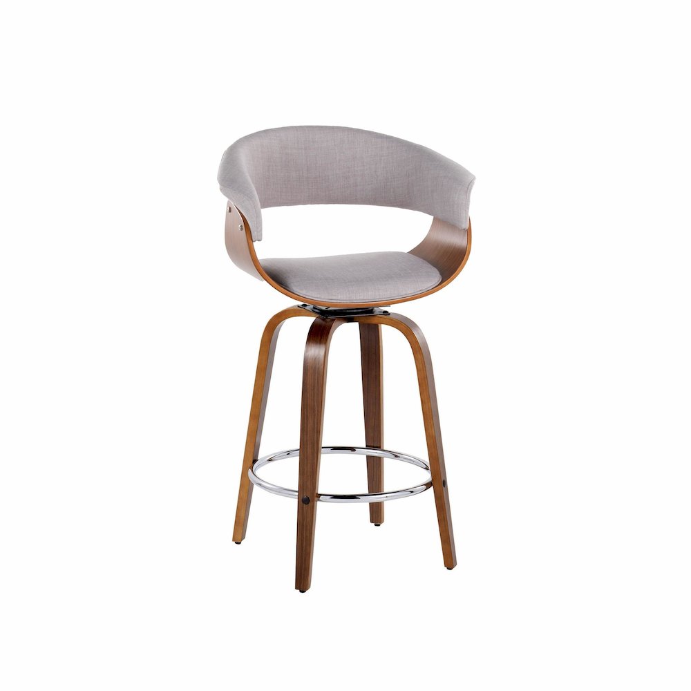 Vintage Mod 26" Fixed-Height Counter Stool - Set of 2