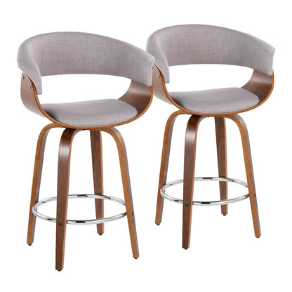 Vintage Mod 26" Fixed-Height Counter Stool - Set of 2