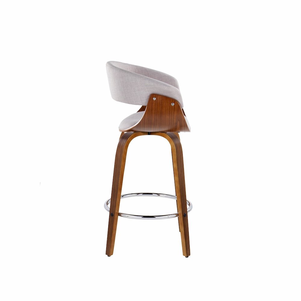 Vintage Mod 26" Fixed-Height Counter Stool - Set of 2