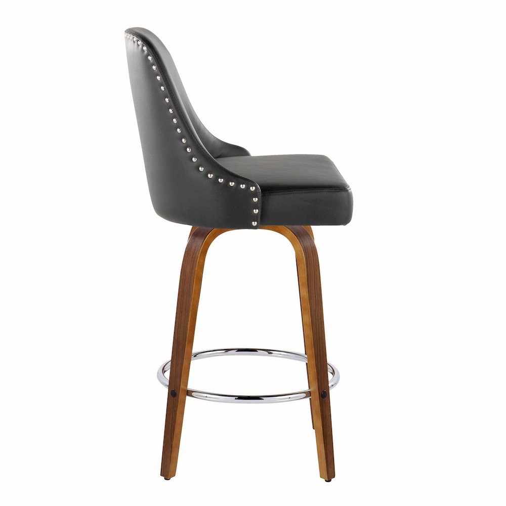 Studded Marcel 27" Fixed-Height Counter Stool - Set of  2