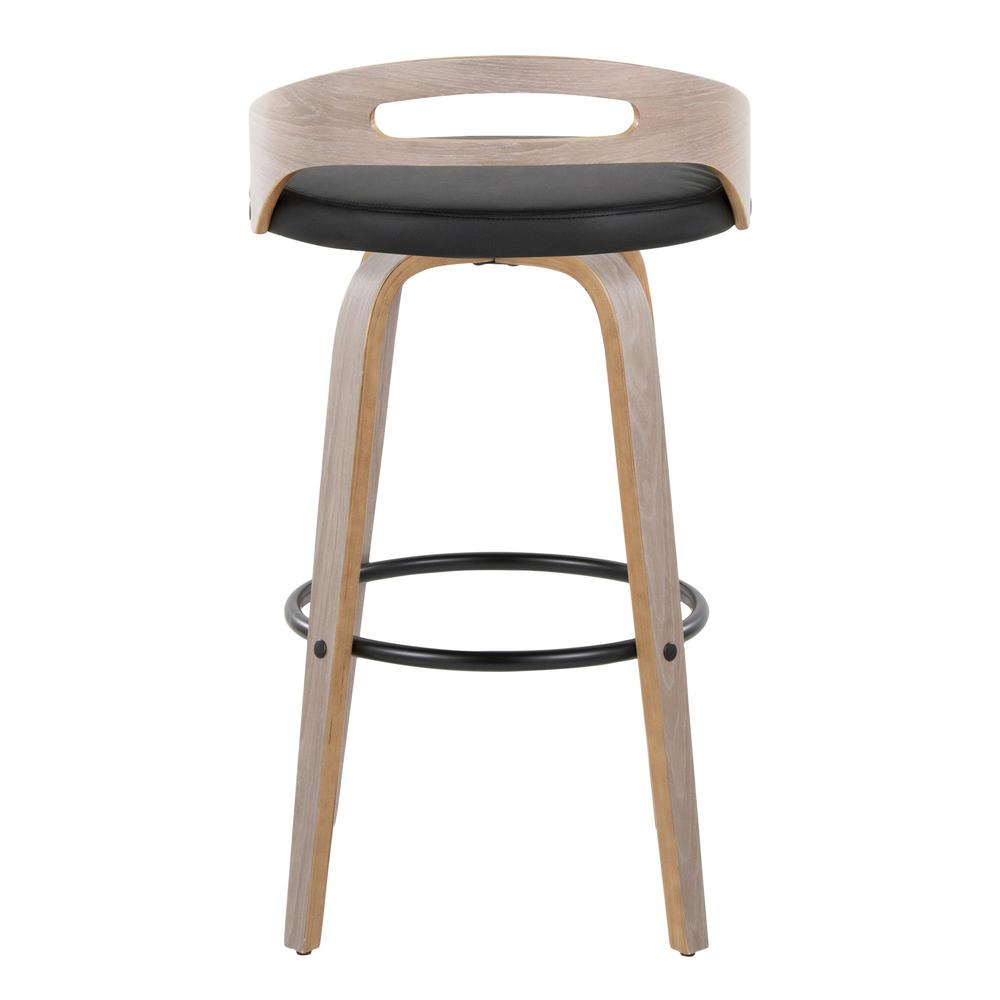 Grey Cassis 30" Fixed-Height Barstool - Set of 2