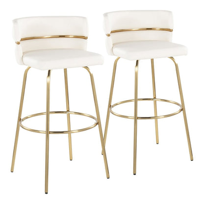 Cinch Claire 30" Fixed-Height Barstool - Set of 2
