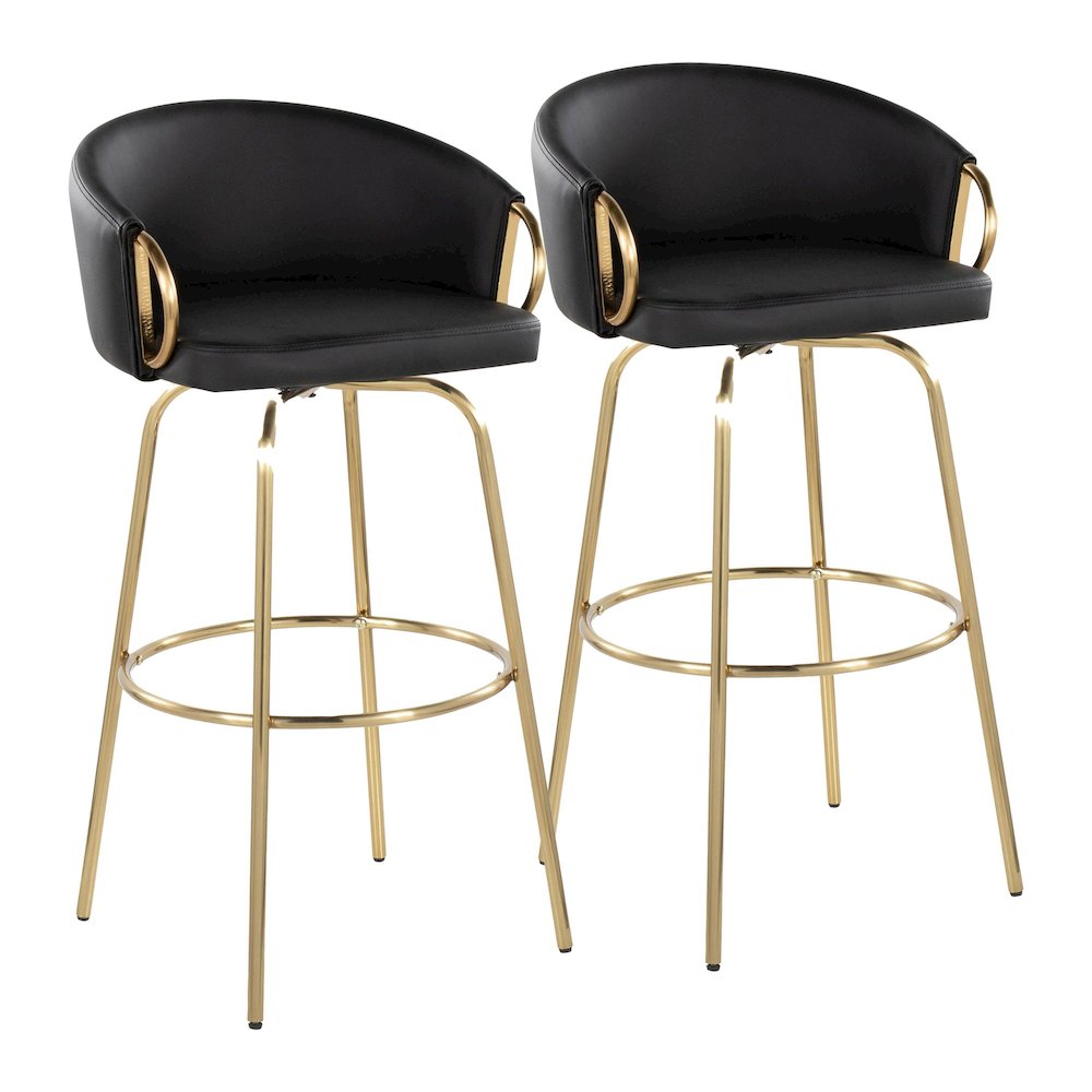 Claire 30" Fixed-Height Barstool - Set of 2