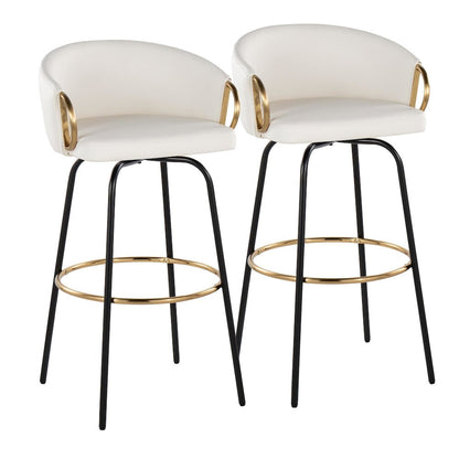 Claire 30" Fixed-Height Barstool - Set of 2
