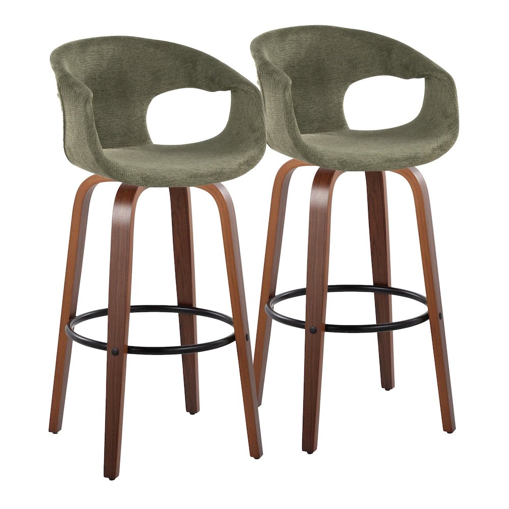 Curva 30" Fixed-Height Barstool - Set of 2