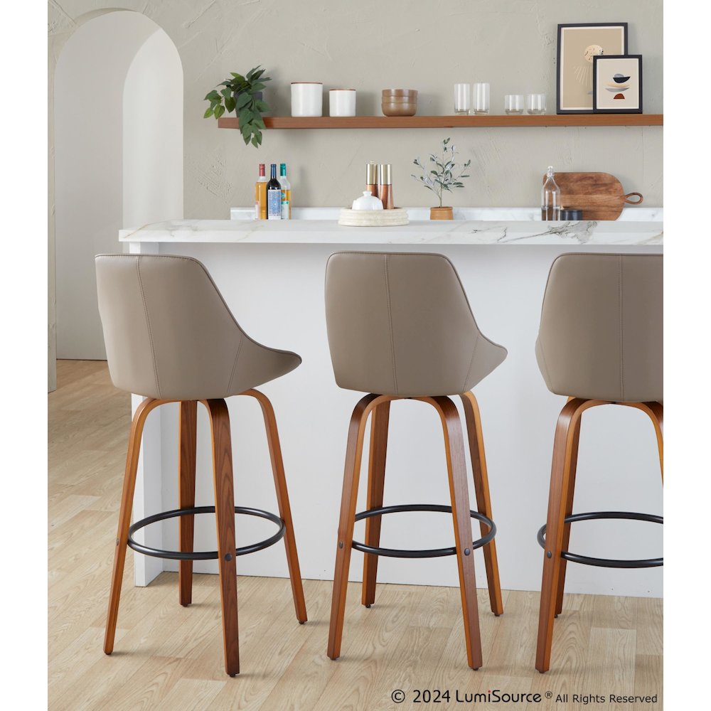 Diana 30" Fixed-Height Barstool - Set of 2