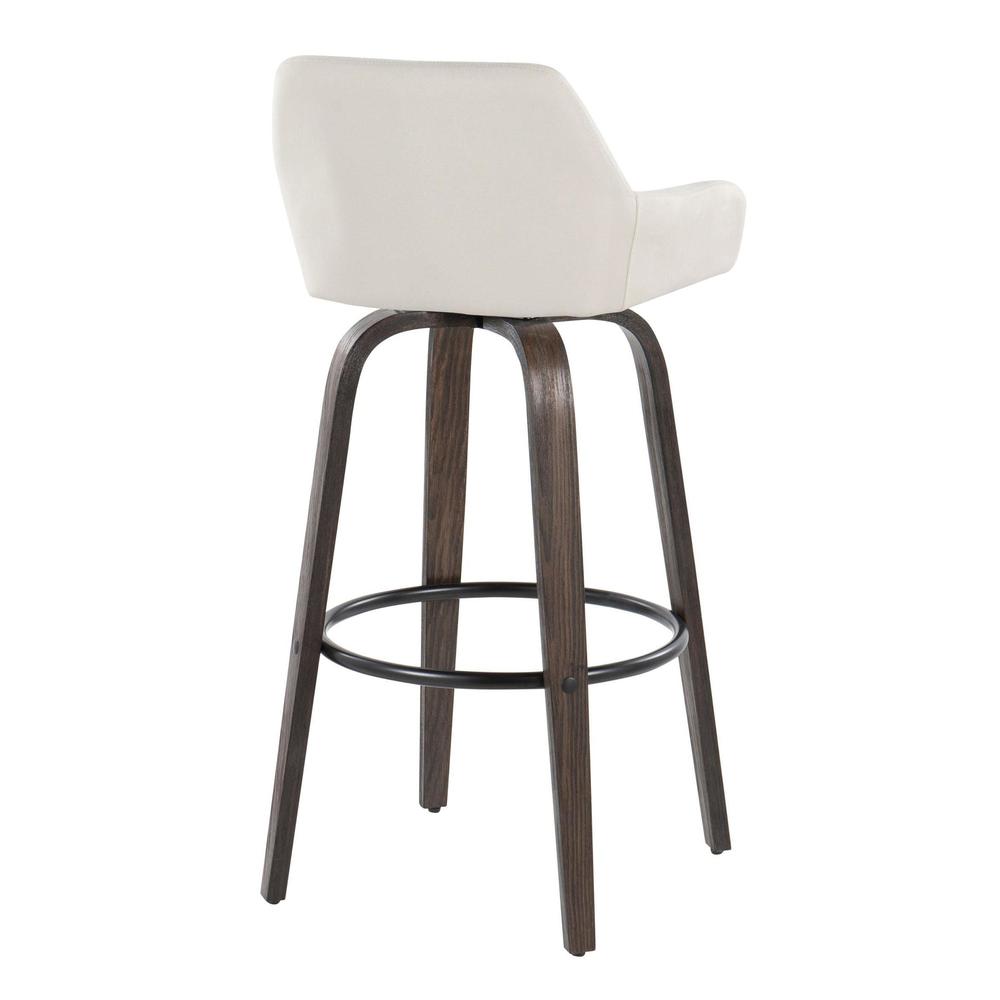 Brown Daniella 30" Fixed-Height Barstool - Set of 2