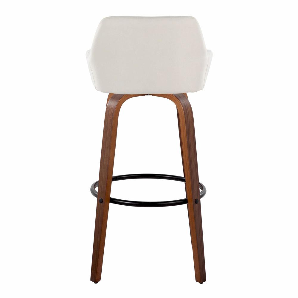 Beige Daniella 30" Fixed-Height Barstool - Set of 2
