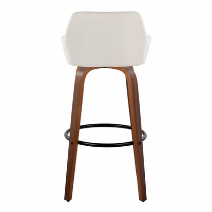 Beige Daniella 30" Fixed-Height Barstool - Set of 2