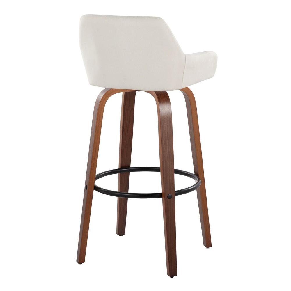 Beige Daniella 30" Fixed-Height Barstool - Set of 2