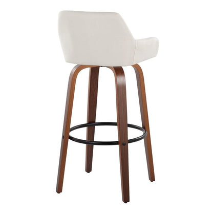 Beige Daniella 30" Fixed-Height Barstool - Set of 2