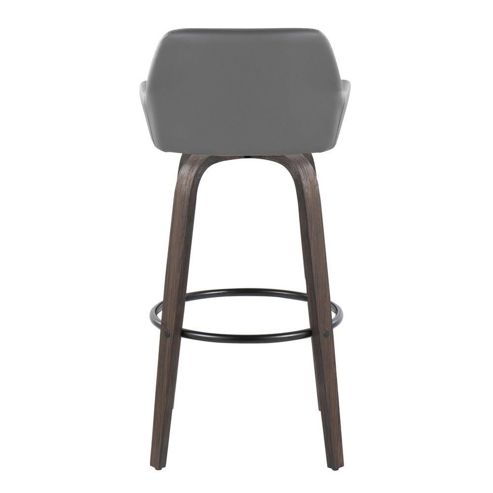 Brown Daniella 30" Fixed-Height Barstool - Set of 2