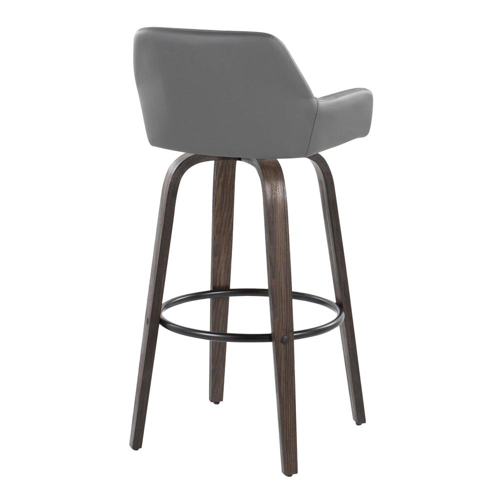 Brown Daniella 30" Fixed-Height Barstool - Set of 2