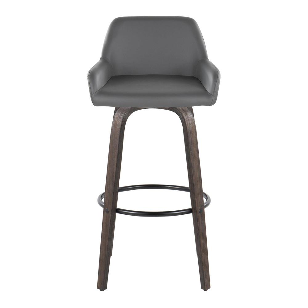 Brown Daniella 30" Fixed-Height Barstool - Set of 2