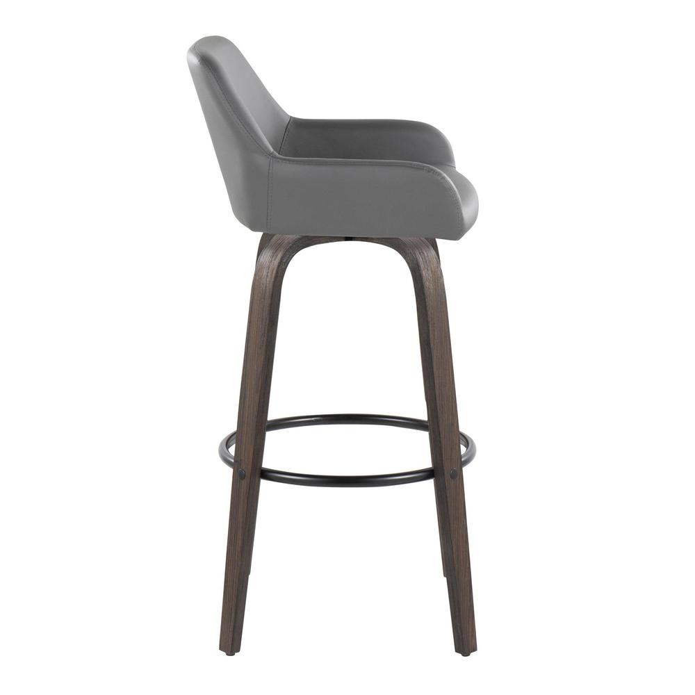 Brown Daniella 30" Fixed-Height Barstool - Set of 2