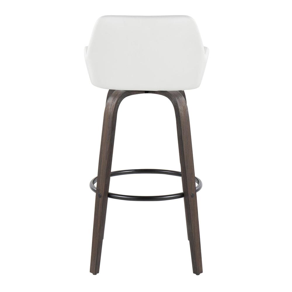 Brown Daniella 30" Fixed-Height Barstool - Set of 2