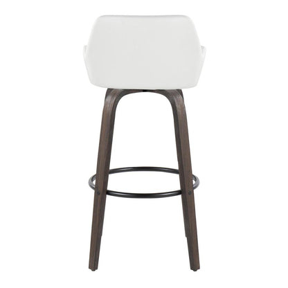 Brown Daniella 30" Fixed-Height Barstool - Set of 2