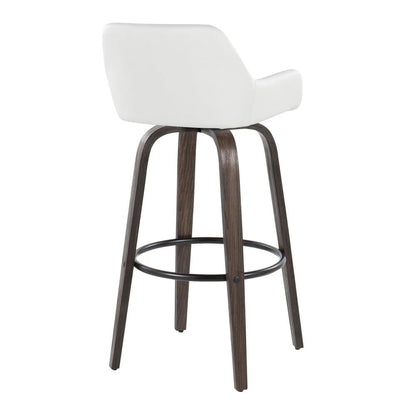 Brown Daniella 30" Fixed-Height Barstool - Set of 2