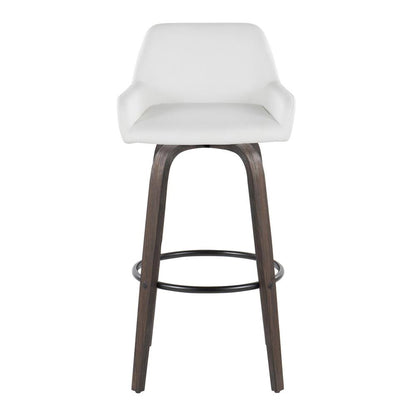 Brown Daniella 30" Fixed-Height Barstool - Set of 2