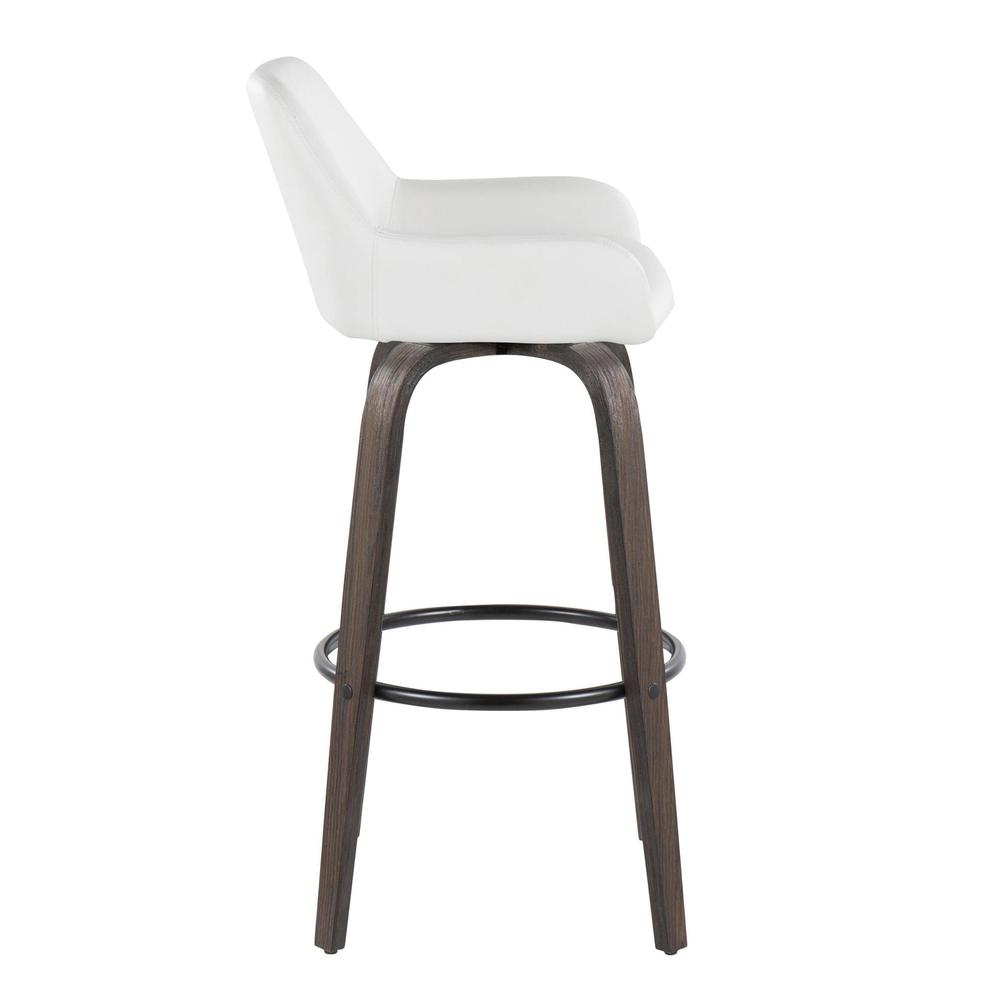 Brown Daniella 30" Fixed-Height Barstool - Set of 2