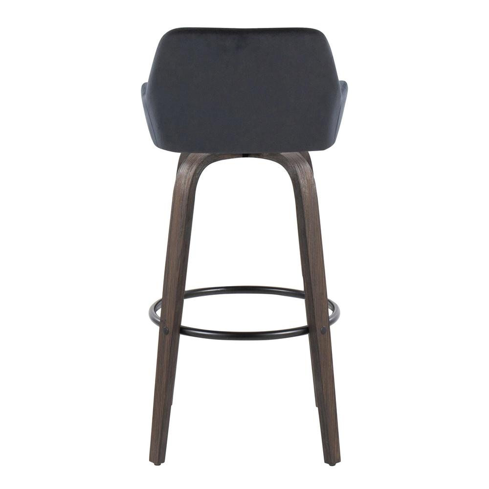 Brown Daniella 30" Fixed-Height Barstool - Set of 2