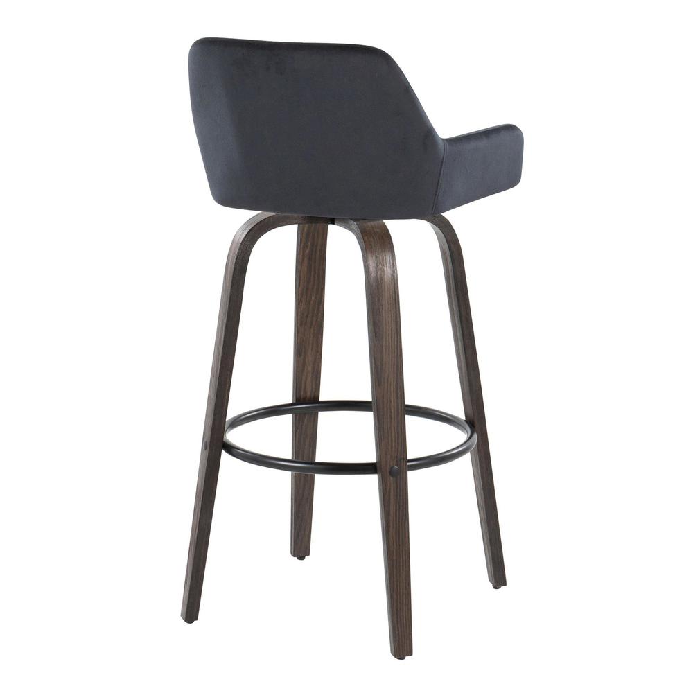 Brown Daniella 30" Fixed-Height Barstool - Set of 2